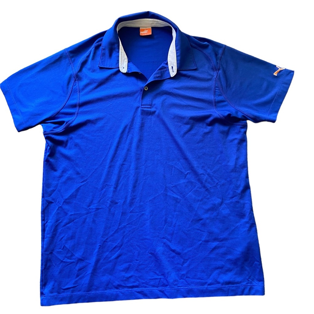 Puma Golf Mens Blue Polo Shirt